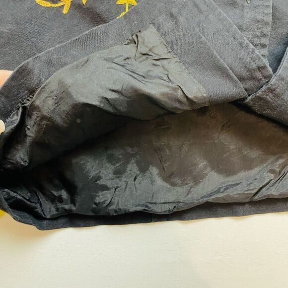 Alex Kim Fall Autumn Jacket Womens 1X Black Floral Embroidered Art to Wear Artsy - Picture 7 of 10